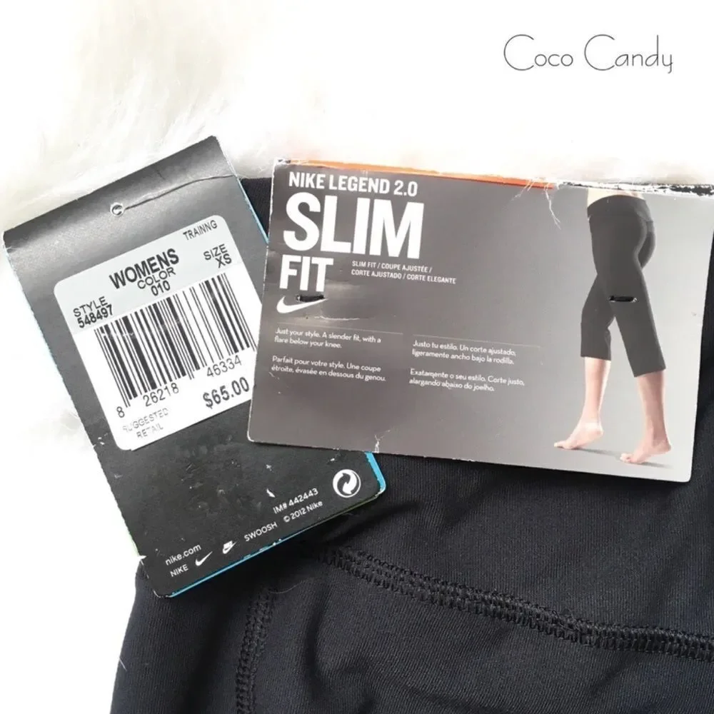 🆕Nike Legend Black Slim Fit Capris